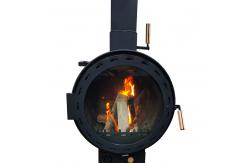 China Modern Wood Burning Fire Pits Easy Assembly Manual Ignition Carbon Iron fireplace supplier