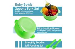 China Non Slip Practical Silicone Feeding Bib , Portable Silicone Childrens Plates supplier