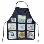 72*65cm Black Polyester Sublimation Apron Blanks For Kids And Adult for sale
