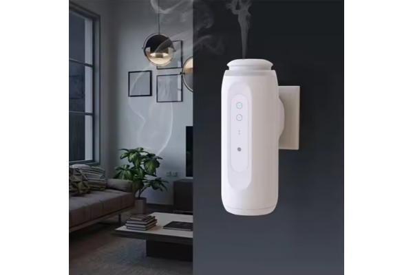 Plastic Material Aroma Diffuser Machines 300cbm 100ml Hanging Socket White