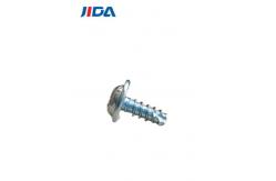 China Allen Flat Pan Head Self Tapping Machine Screw ST3x8 Blue White Zinc supplier