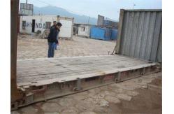 China Shipping Flat Rack Used Steel Storage Containers 20GP 6.06m Length supplier