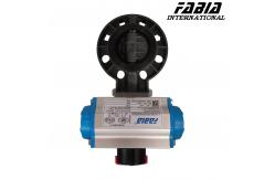 China Soft Seal Pneumatic Butterfly Valve Clamp PVC Valve Lightweight and Cost-Effective supplier