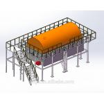Fully automatic astic boat oven rock n roll rotomolding machine for sale for sale