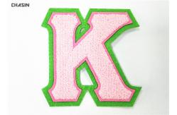 China Greek Customized Size Chenille Varsity Letters Heat Seal Refined Craftwork supplier