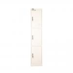 Steel Furniture Lockable Gym 3 Doors Metal Storage Locker for sale