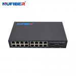 DC12V Gigabit SFP Ethernet Switch 16x10/100/1000M to 2x1000M SFP UTP for sale