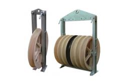 China 660x110 Single Nylon Sheave Pulley Block Pilot Bundle Conductor Stringing Block supplier
