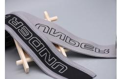 China Double Sided Jacquard Elastic Band With Printed Non Slip Transparent Silicone Strip supplier
