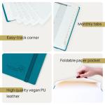 Custom Planner Medium Pacific Green Monthly and Weekly Planner With Hourly Schedule