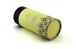 China Opening Rolled Edge Print Paper Tube Packaging with Transaparent Window supplier