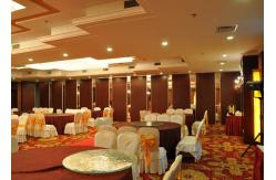 China Aluminum Movable Partition 8 Foot Sliding Glass Door Folding Room Dividers supplier