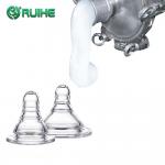 Soft Food Grade Liquid Silicone Rubber Baby Bottle Nipple Wide Neck Feeding Bottle Nipple for sale
