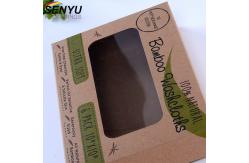 China Kraft paper handmade soap packaging box with pvc window supplier
