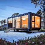 Fire Proof Apple Cabin House Steel Modular Prefabricated Mobile Home for sale