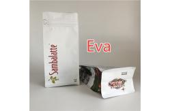 China Resealable Zipper Stand Up Bags Flat Bottom For Animal Feed Packaging supplier