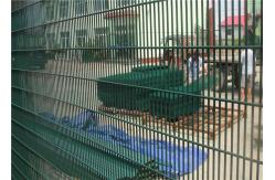 China Green PVC Coating Construction 358 Welded Wire Sheets For Concrete Slabs supplier