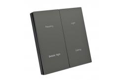 China UK Square Box Smart Zigbee Light Switch Plastic Full Panel supplier