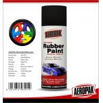 Black 400ml Rubber Based Spray Paint High Gloss Fast Drying And Easy To Remove for sale