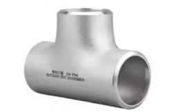 China Carbon Steel Tee Pipe Fitting With Butt Weld Connection For Industrial Applications supplier