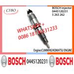 BOSCH 0445120231 5263262 Neutral Fuel Injector Assembly 0445120231 5263262 For CUMMINS KOMATSU for sale