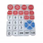 Remote Control Conductive Carbon Pellet Button Silicon Rubber Keyboard 70 Shore A for sale