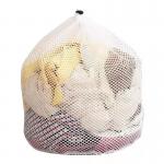 Drawstring Binding Mesh Laundry Bag Polyester Material 50cm×60cm for sale