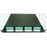 19 Inch Network Cable MPO Patch Panel , 3pcs MPO Casstte Module