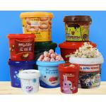 Custom Precision Printing Food Storage Plastic Bucket With IML Thermal Transfer / Screen Printing for sale