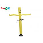 Blow Up Air Dancers Customized 5m Yellow Inflatable Tube Man For Advertising Business for sale