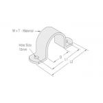 Manufacturer Pipe Saddle Clamps Cast Iron 1-1/2'' Conduit Saddle Clamp for sale