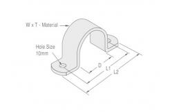 China Manufacturer Pipe Saddle Clamps Cast Iron 1-1/2'' Conduit Saddle Clamp supplier