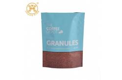 China 500g UV coating Matte finished Stand up coffee pouch With Valve Zipper supplier