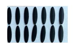 China 0.6mm Ellipse High Temperature Ptfe Tape Smooth Surface With 3M Glue supplier