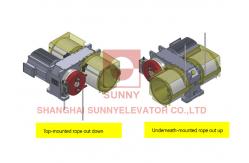 China Compact Gearless Traction Machine For Space Saving Elevator Designs supplier