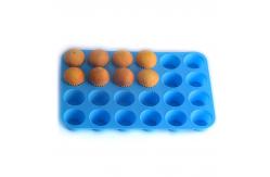 China BPA Free Silicone Mini Muffin Pan With 24 Cavities supplier