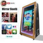 55inch 65inch Photo Booth Mirror , Wedding Portable Magic Mirror Photo Booth Kiosk for sale