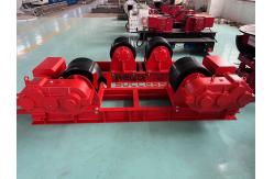 China 80 Ton Welding Tank Rollers Bolt Adjustment With Motorized Moving Wheels supplier