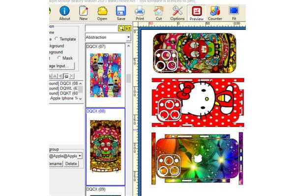 3d Mobile Skin Cutting Plotter Daqin For Phone Cases