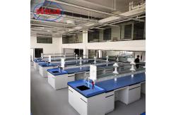 China Rustproof Modular Island Benches In Laboratory Multipurpose Steel Material supplier