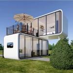 Apple Cabin Steel Pod Hotel Application Stylish and Eco-Friendly Container Houses for sale