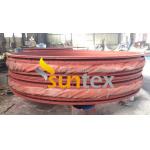 Gray and red Color Silicone Coated Fiberglass Fabric For Fabric Expansion Joints for sale