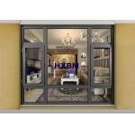 Energy Efficient double glazed insulated powder coated Aluminium Casement Windows for building projects for sale