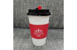 China Coffee Paper Cup Sleeve Printable 8oz Customized Simple Easy To Fill Design supplier