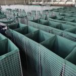 76.2X76.2mm Welded Galvanized Military Barrier Sand Gabion Box Wall for sale