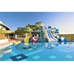 Height 5-12 Meters Water Park Slide Swimming Pool Set Customized