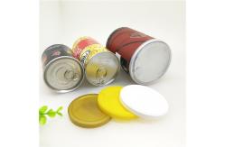 China Matt Lamination Easy Open Paper Composite Cans For Dried Fruit / Food Powder supplier