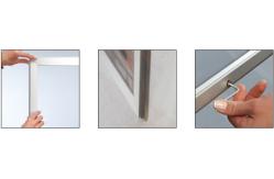 China Wall Hanging Squared ABS 32mm Lockable Poster Case supplier