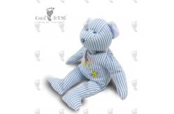 China OAINI ODM OEM Custom Striped Teddy Bear Cotton Stuffed Bear Toys EN71 supplier