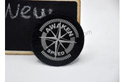China Black SGS 5cm 3M Reflective Velcro Patch High Frequency Technic supplier